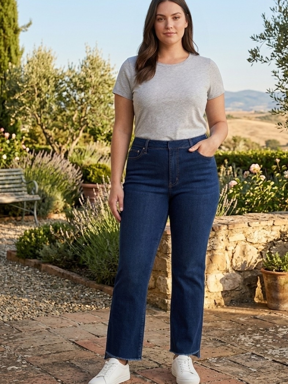 Nine West Dark Blue Slim Straight Jeans